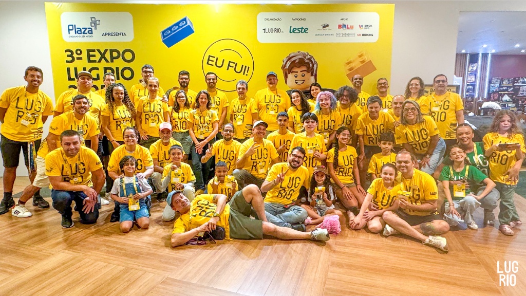 Equipe LUG-RIO na 3ª Expo LUG-RIO no Plaza Shopping Niterói